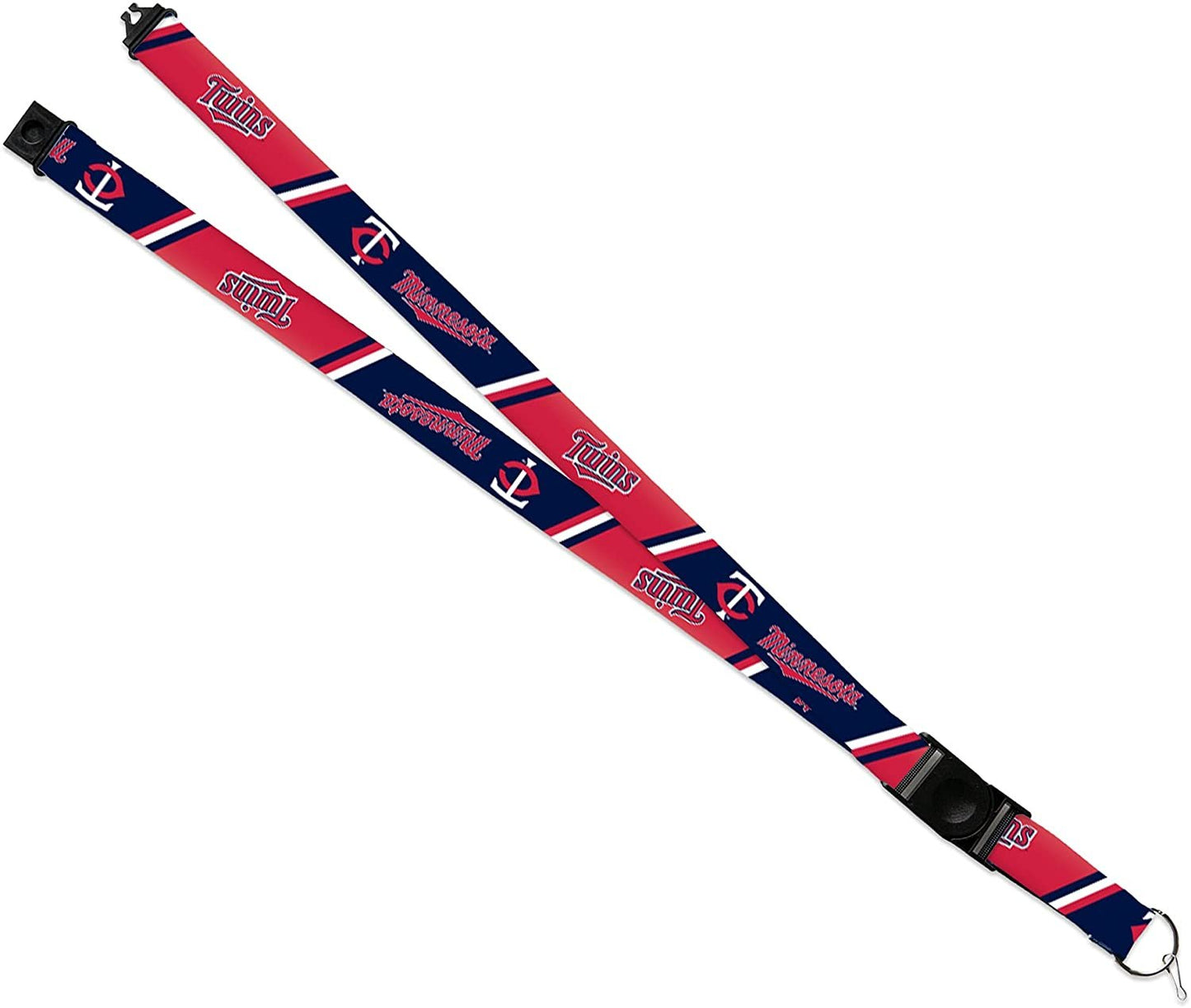 Rico Industries MLB Minnesota Twins Lanyard Unisex Button Clip and Breakaway/Detachable Premium
