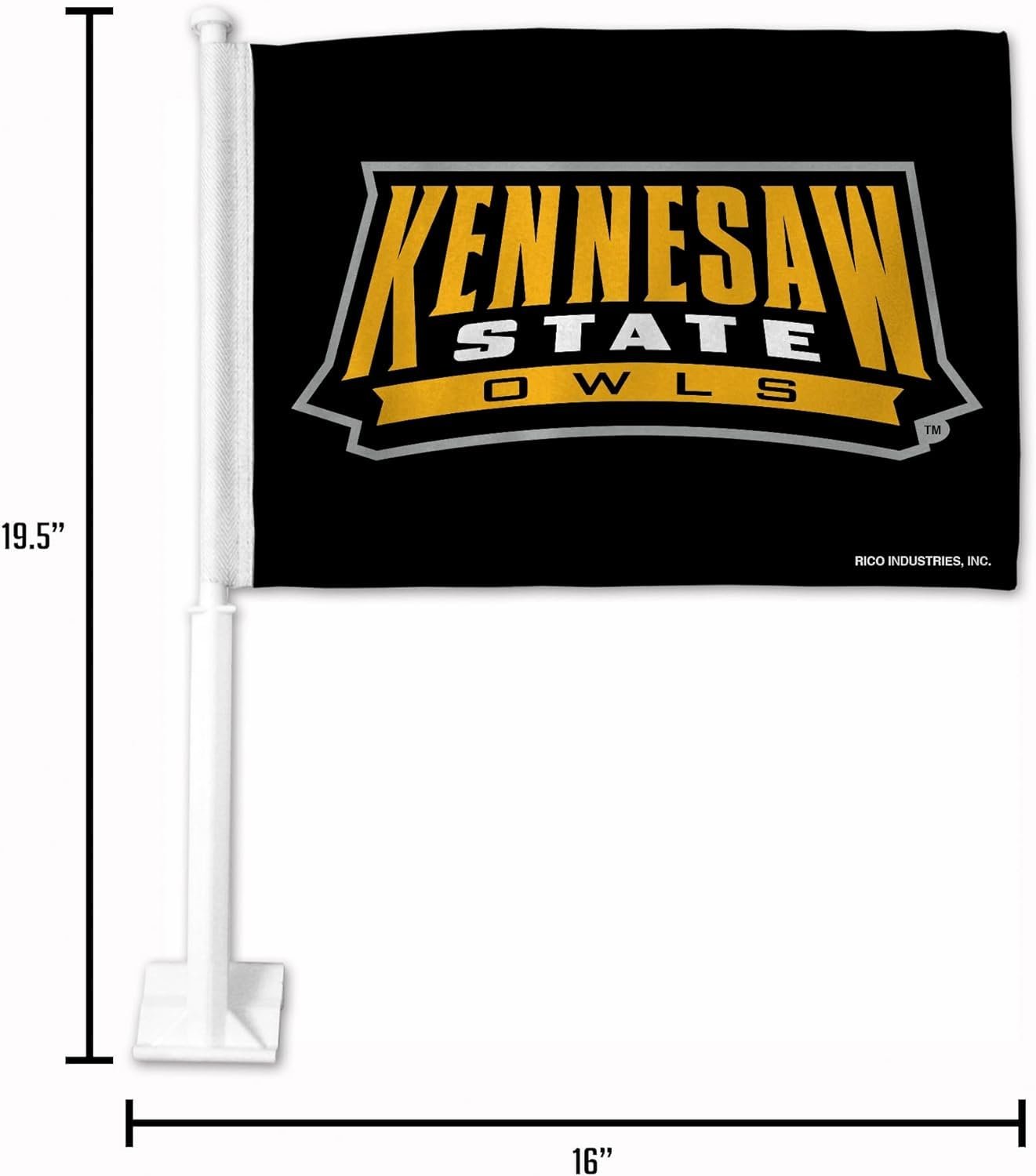 Rico Indiana Hoosiers 14x19 Double Sided Window Mount Car Flag