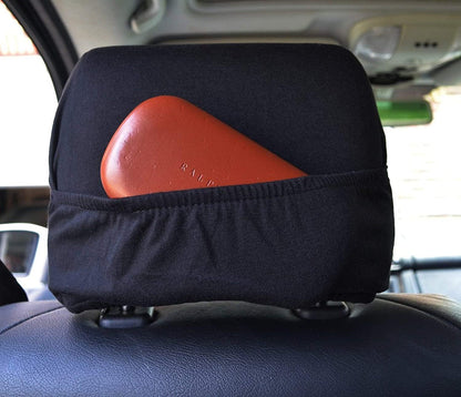 UCLA Bruins Pair of Premium Auto Head Rest Covers, Embroidered, Black Elastic, 14x10 Inch