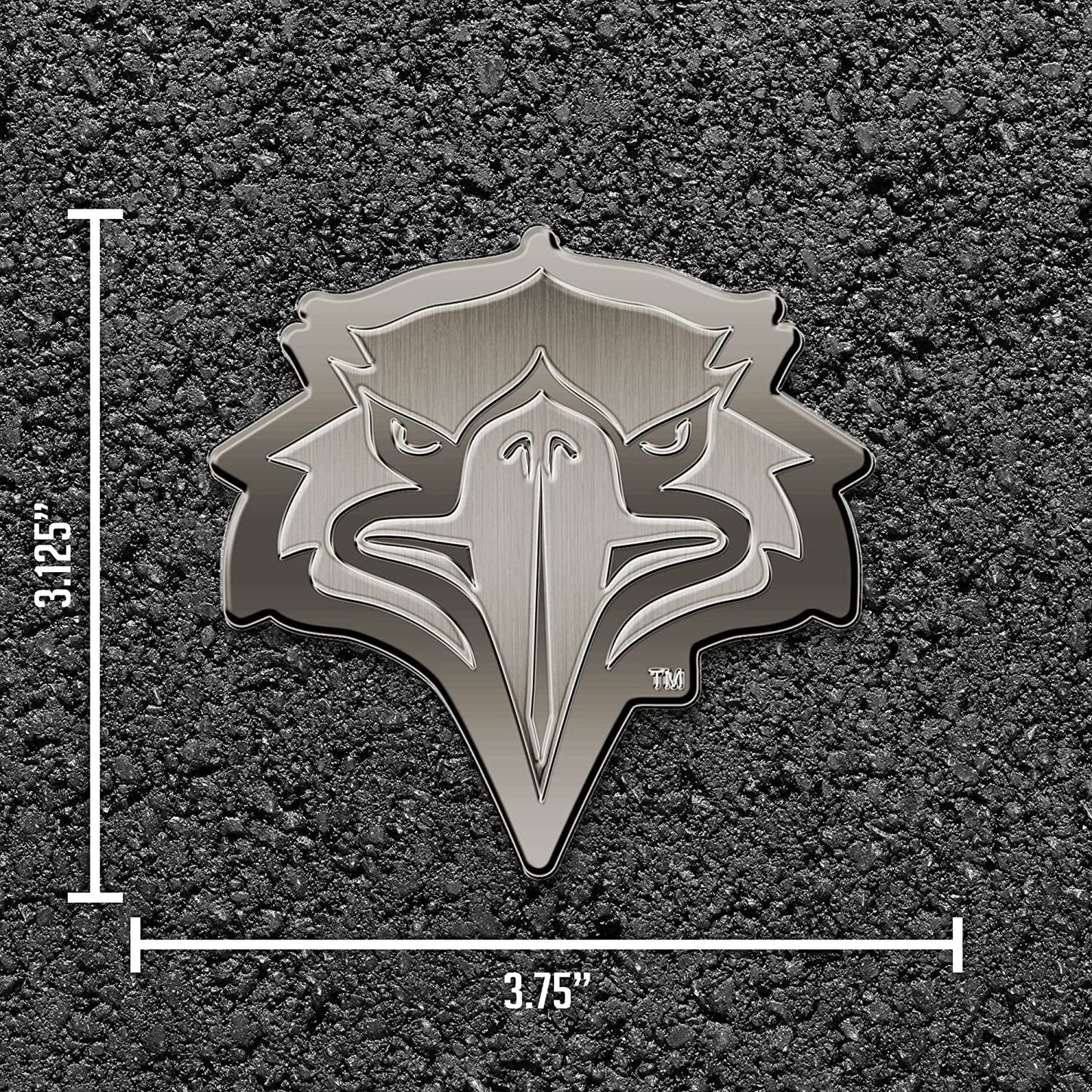 Morehead State Eagles Solid Metal Auto Emblem Antique Nickel for Car/Truck/SUV