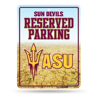Arizona State University Sun Devils Metal Parking Sign, Reserved, 8.5 x 11 Inch, High Resolution