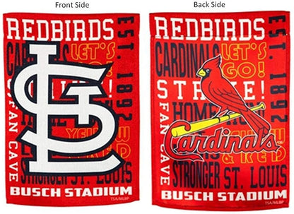 St Louis Cardinals Premium Garden Flag Banner, Double Sided, Fan Rules, 13x18 Inch