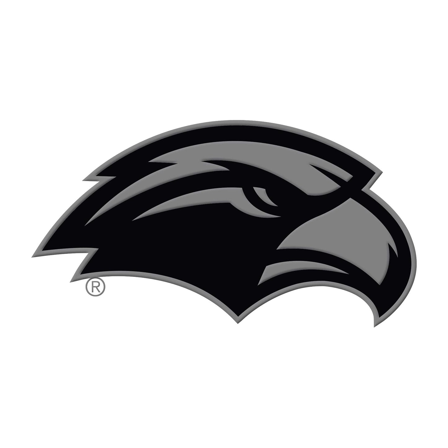 University of Southern Mississippi Eagles Solid Metal Raised Auto Emblem Decal Adhesive Backing