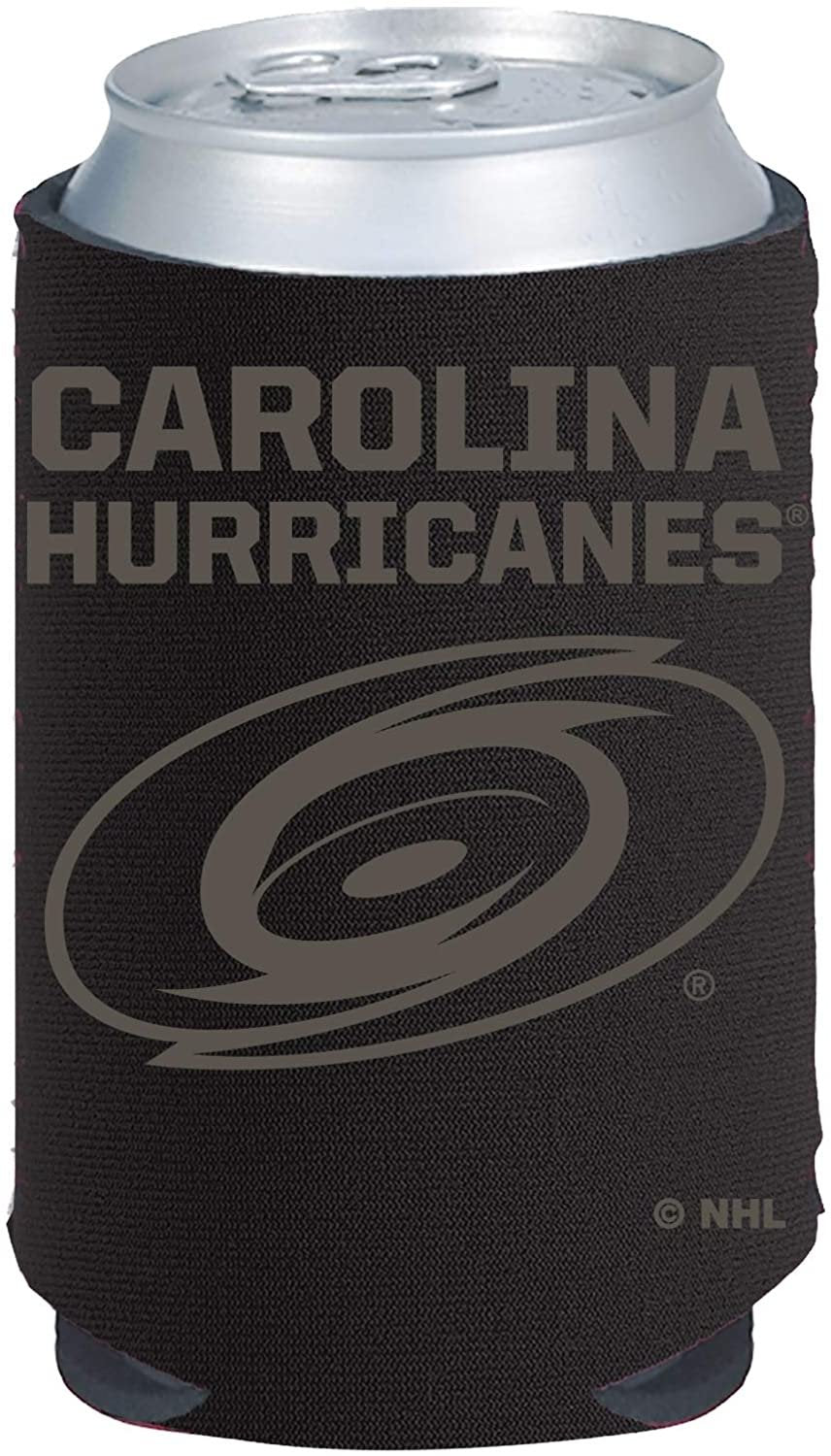 Hurricanes Tonal Black Design 2-Pack 12oz CAN Neoprene Beverage Insulator Holder Cooler Hockey