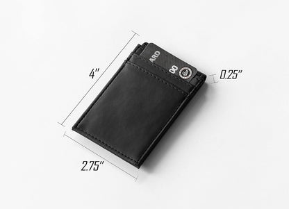 University of Oregon Ducks Premium Brown Leather Wallet, Front Pocket Magnetic Money Clip, Laser Engraved, Vegan