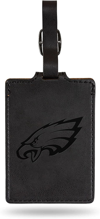Philadelphia Eagles Luggage Bag Tag Laser Engraved Ultra Suede Includes ID Card