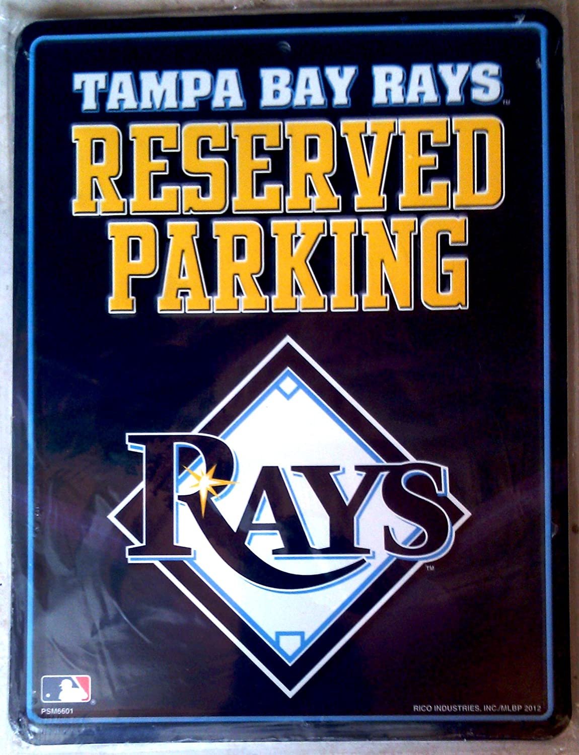 MLB Tampa Bay Rays Metal Parking Sign
