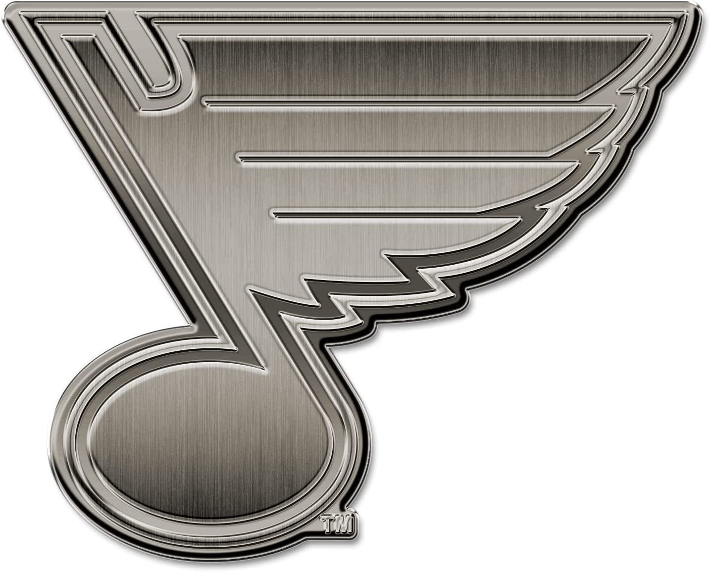 St Louis Blues Auto Emblem Solid Metal Antique Style