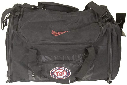 Washington Nationals Premium Duffel Bag Roadblock Design 21 Inch, Embroidered Logo