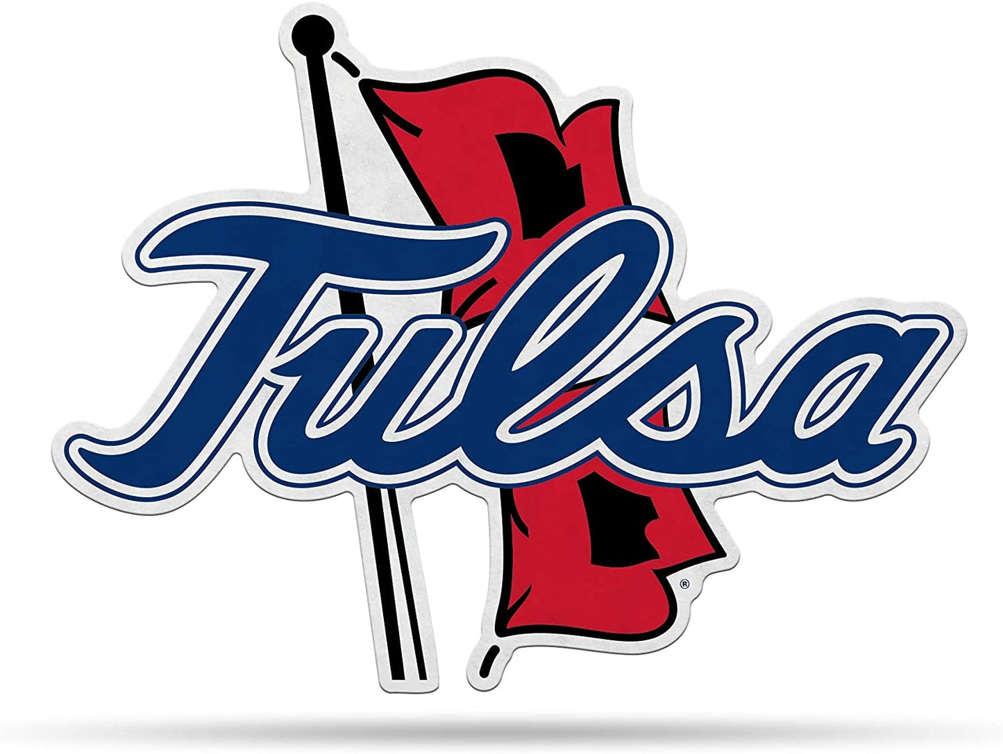 Rico Industries NCAA Tulsa Golden Hurricane Primary Logo Shape Cut Pennant