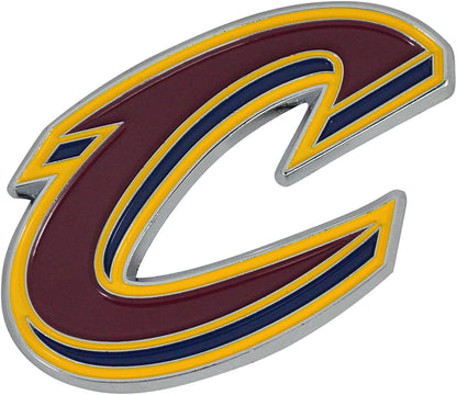 Cleveland Cavaliers Premium Solid Metal Raised Auto Emblem Shape Cut Adhesive Backing