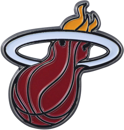 Miami Heat Solid Metal Color Auto Emblem