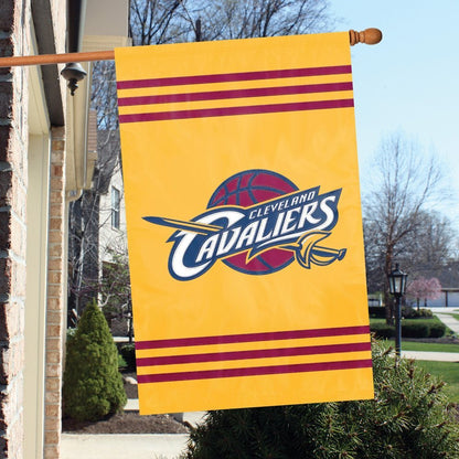 Cleveland Cavaliers Banner Flag, Applique Embroidered, Double Sided, 44x28 Inch