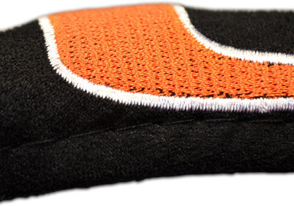 Portland Trail Blazers Steering Wheel Cover Premium Embroidered Black 15 Inch