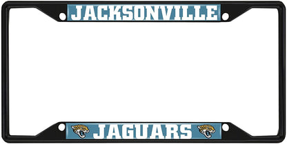 Fanmats NFL Jacksonville Jaguars Black Metal License Plate Frame