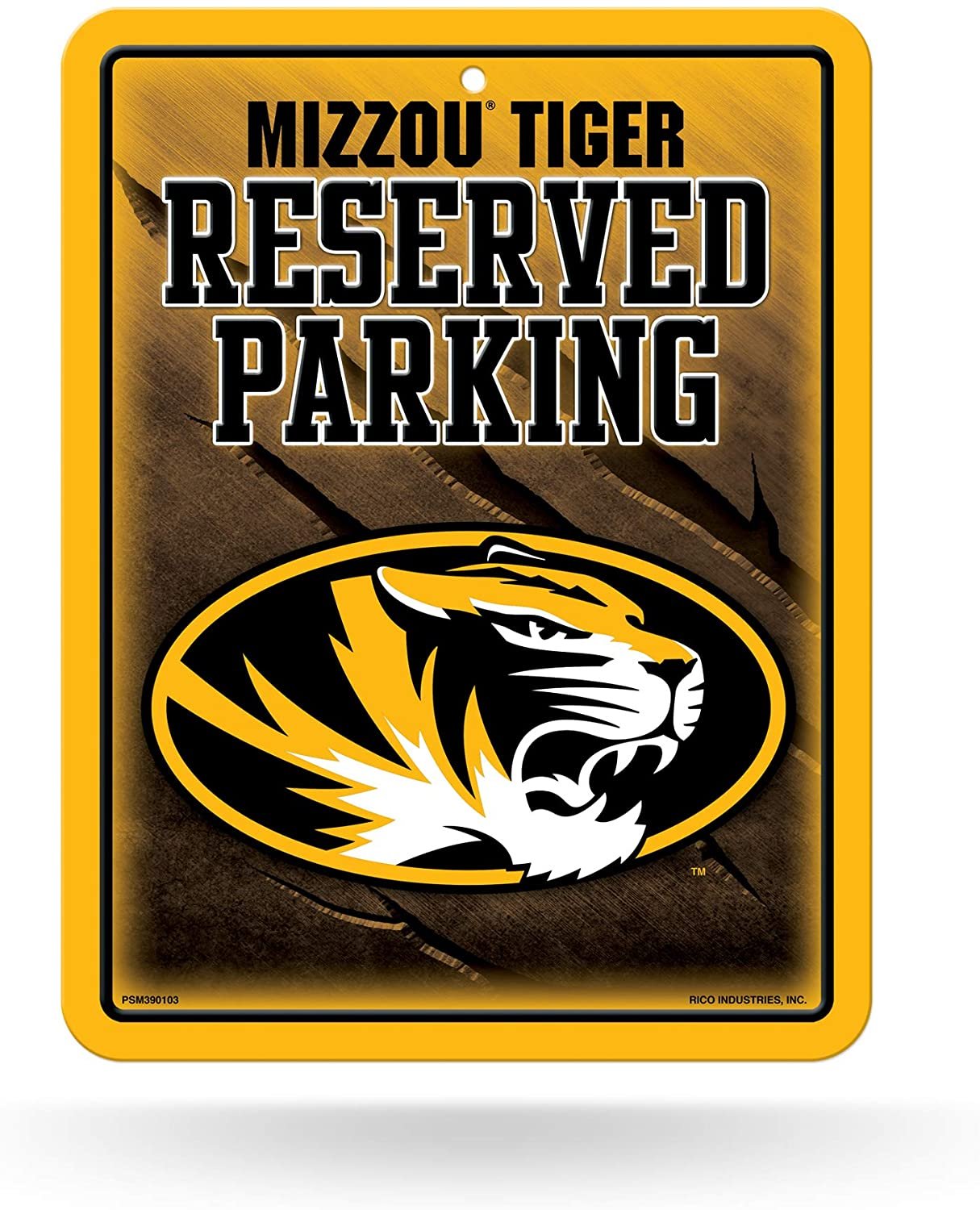 University of Missouri Tigers Metal Parking Sign