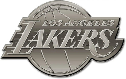Los Angeles Lakers Solid Metal Auto Emblem Antique Nickel for Car/Truck/SUV