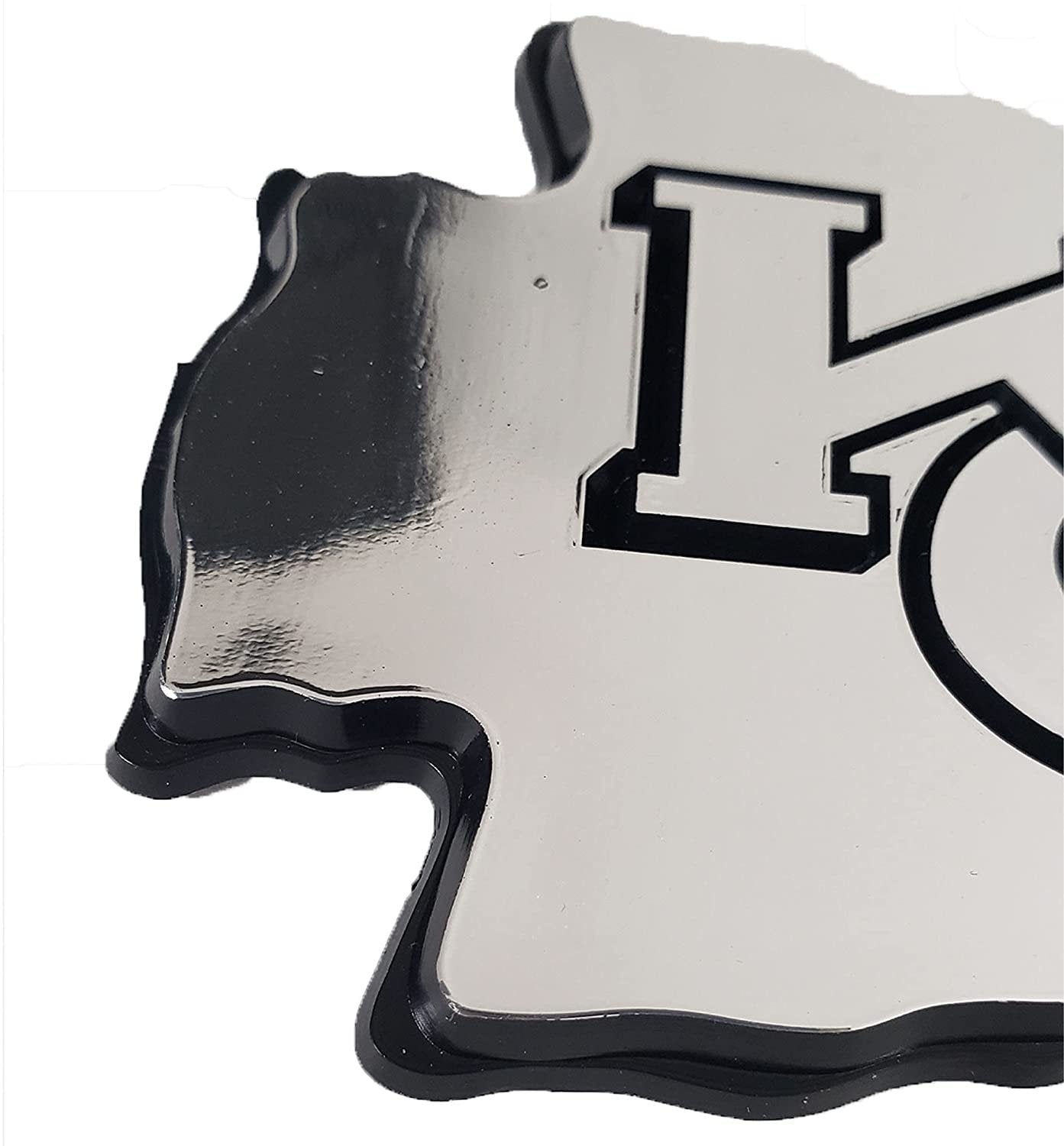 Washington Capitals Auto Emblem, Plastic Molded, Silver Chrome Color, Raised 3D Effect, Adhesive Backing