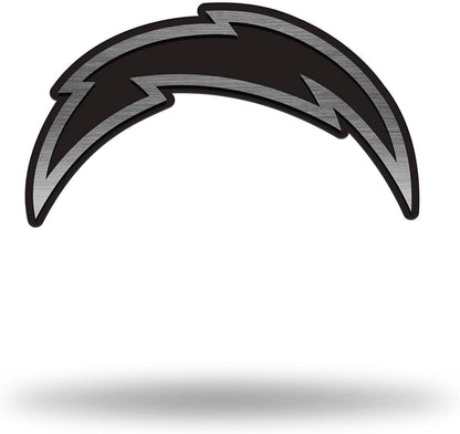 Los Angeles Chargers Solid Metal Auto Emblem Antique Nickel Design