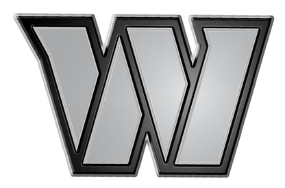 Washington Commanders Solid Metal Raised Auto Emblem Die Cut Decal Adhesive Backing