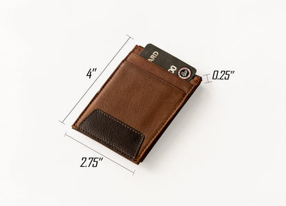 Florida Panthers Premium Black Man Made Leather Wallet, Front Pocket Magnetic Money Clip, Laser Engraved