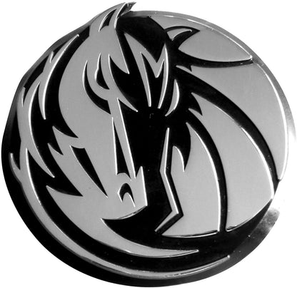 Dallas Mavericks Solid Metal Raised Auto Emblem Decal Adhesive Backing