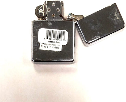 Navy Pocket Lighter Flip-Top Metal Chrome United States US Military