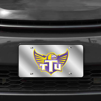 Tennessee Tech University Golden Eagles Premium Laser Cut Tag License Plate, Mirrored Acrylic Inlaid, 12x6 Inch