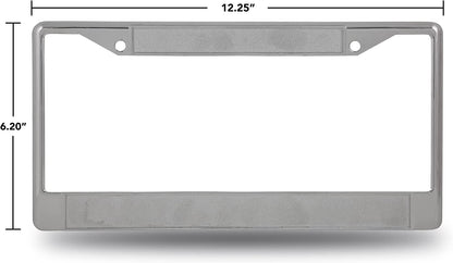 Virginia Commonwealth University Rams Vcu Black Metal License Plate Frame Chrome Tag Cover 6x12 Inch