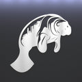 Metal Manatee Wall Art