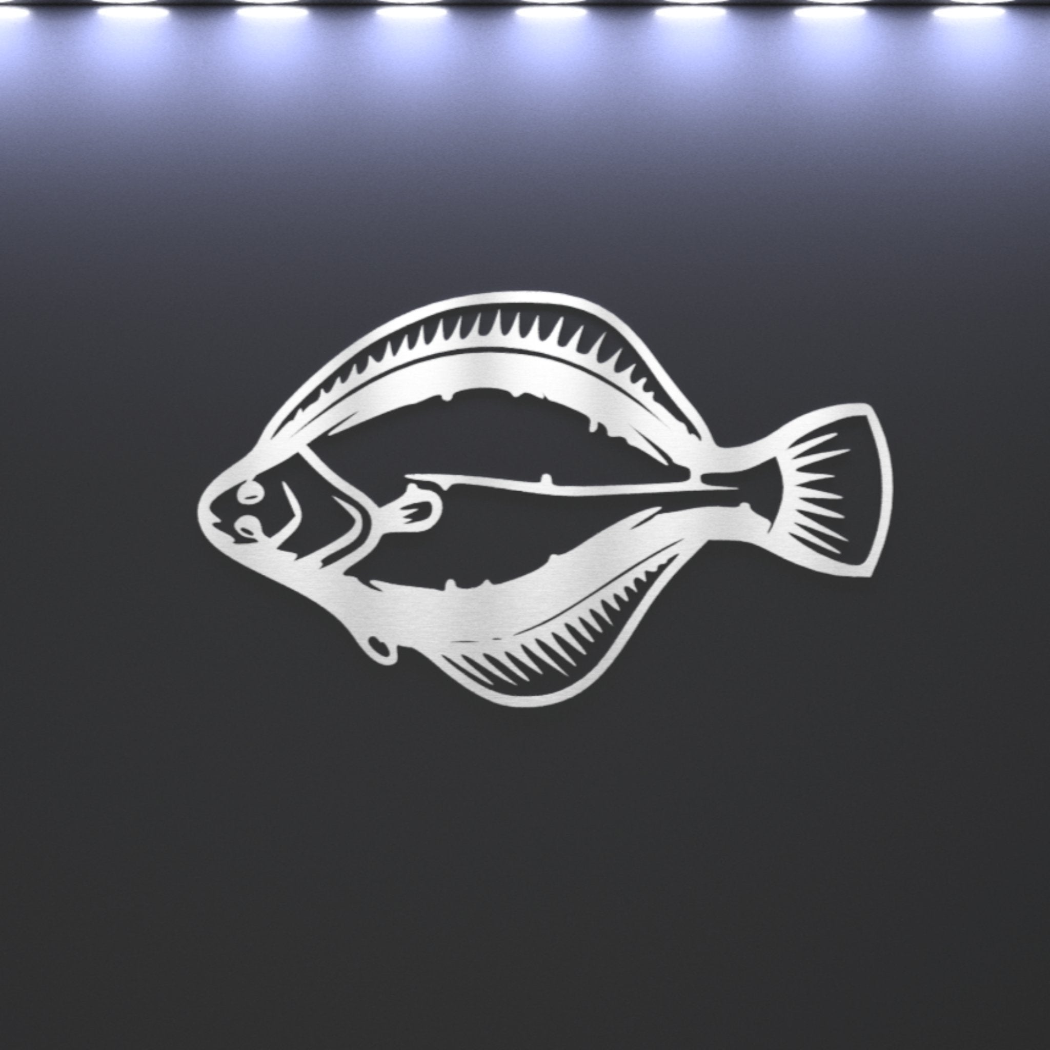 Steel Flounder / Halibut Wall Art